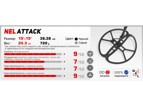 Катушка NEL Attack для Garrett AT Gold