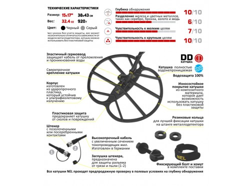 Катушка NEL Big для Nokta & Makro Racer, Racer 2